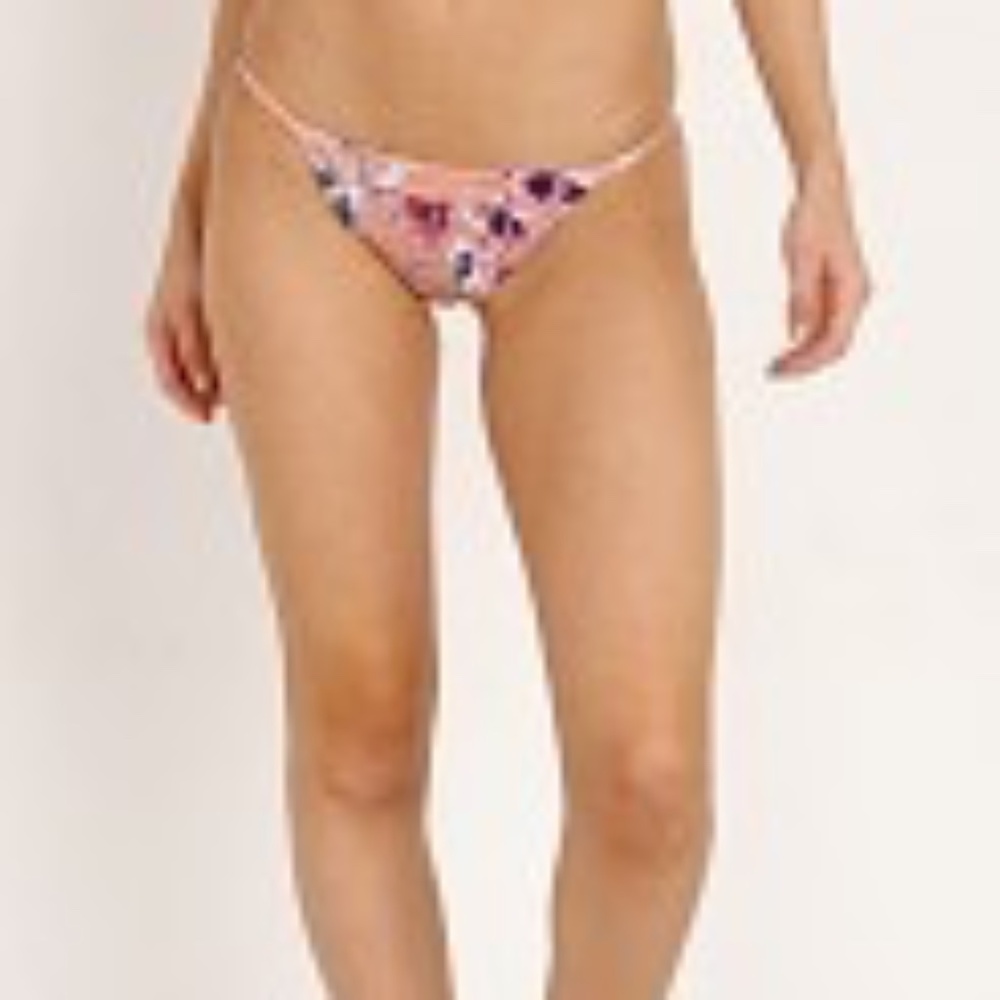 Tori Praver Lacie Smocked Floral Cheeky Bikini Bottom XS NEW - Picture 5 of 5